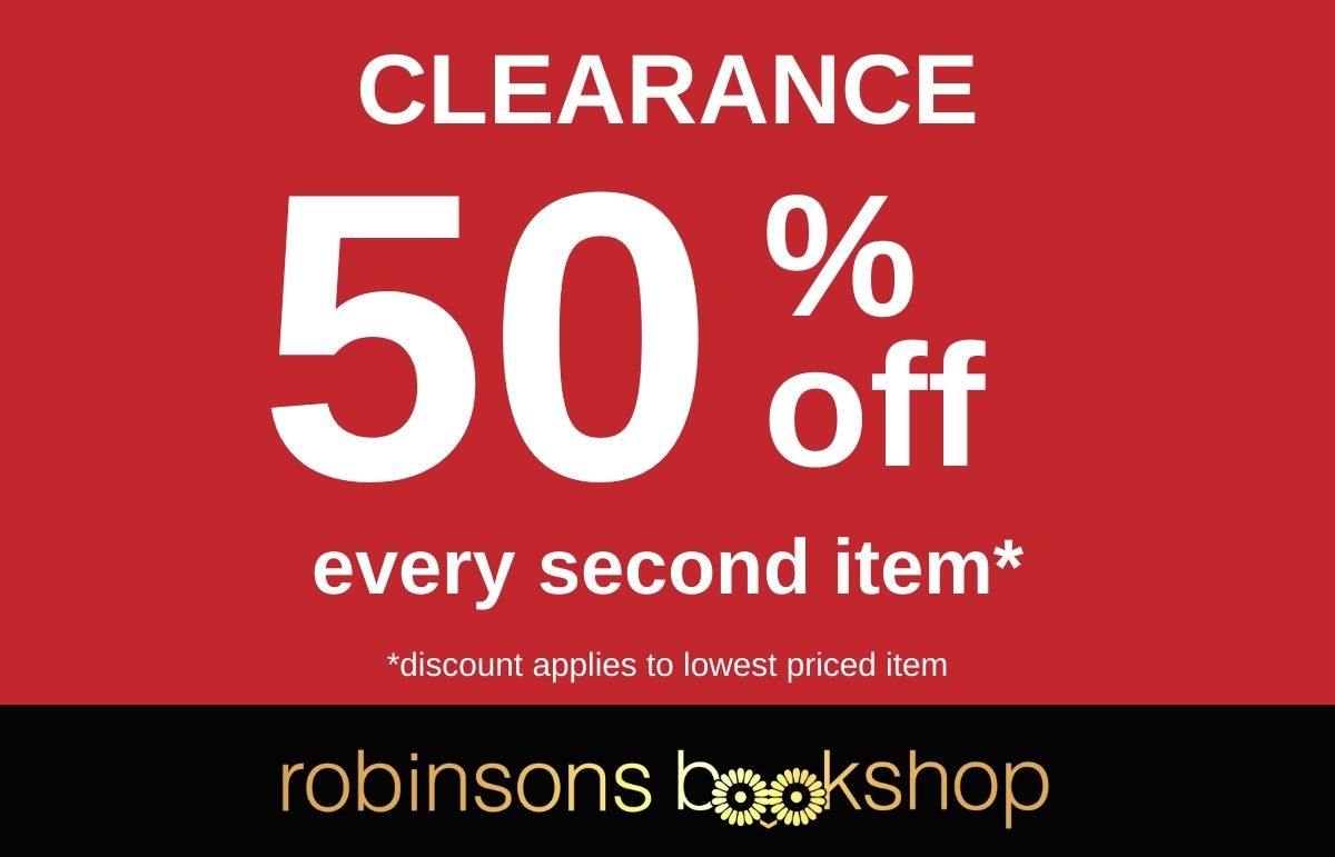 50% off every second item* at Robinsons Bookshop 